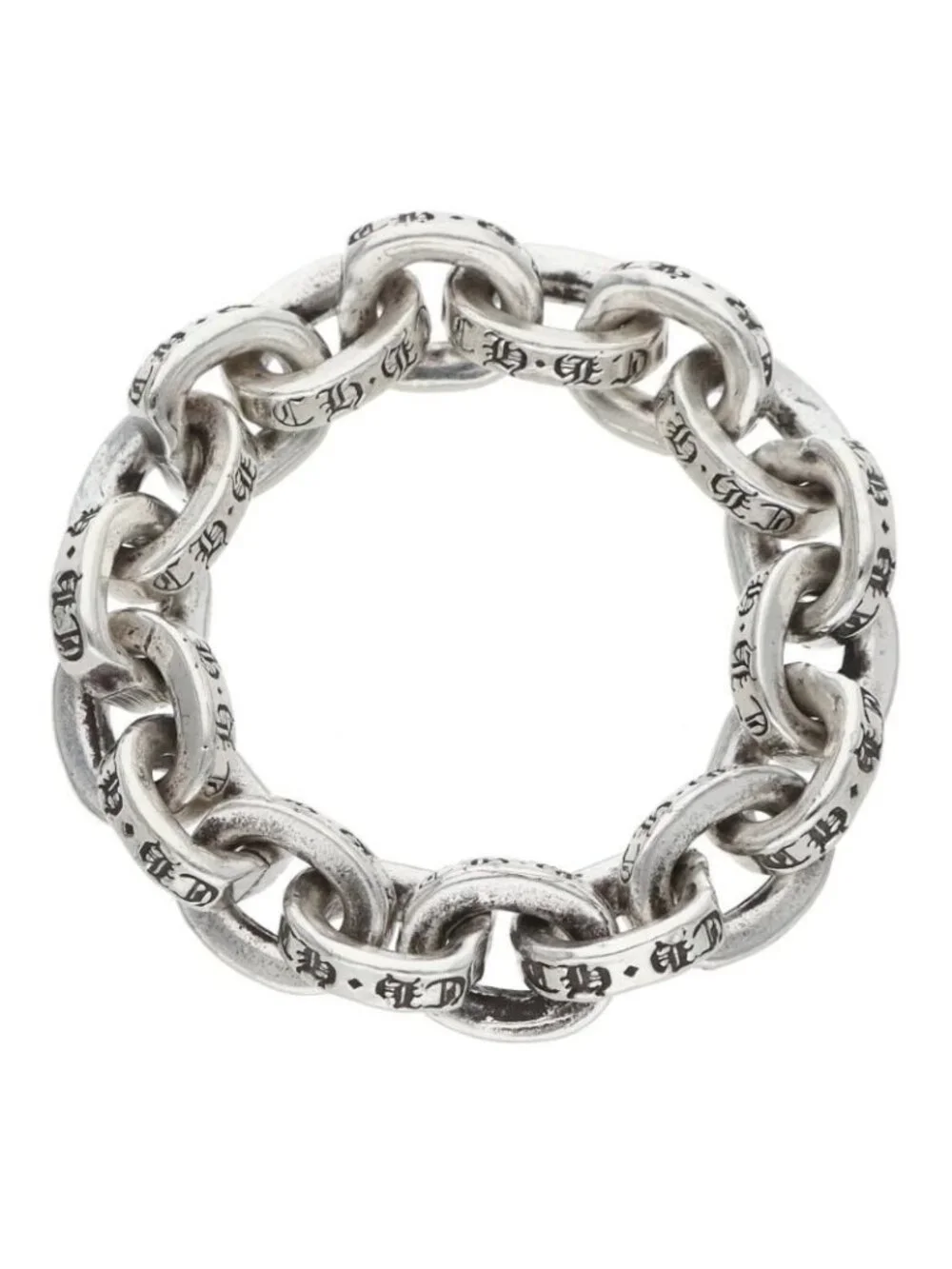 Chrome Hearts Paper Chain Ring Silver